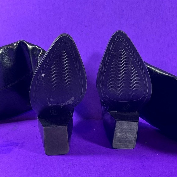 Steven‎ By Steve Madden Black Ninette Leather Knee-High Boot Women's Size 6-NEW - Picture 8 of 10